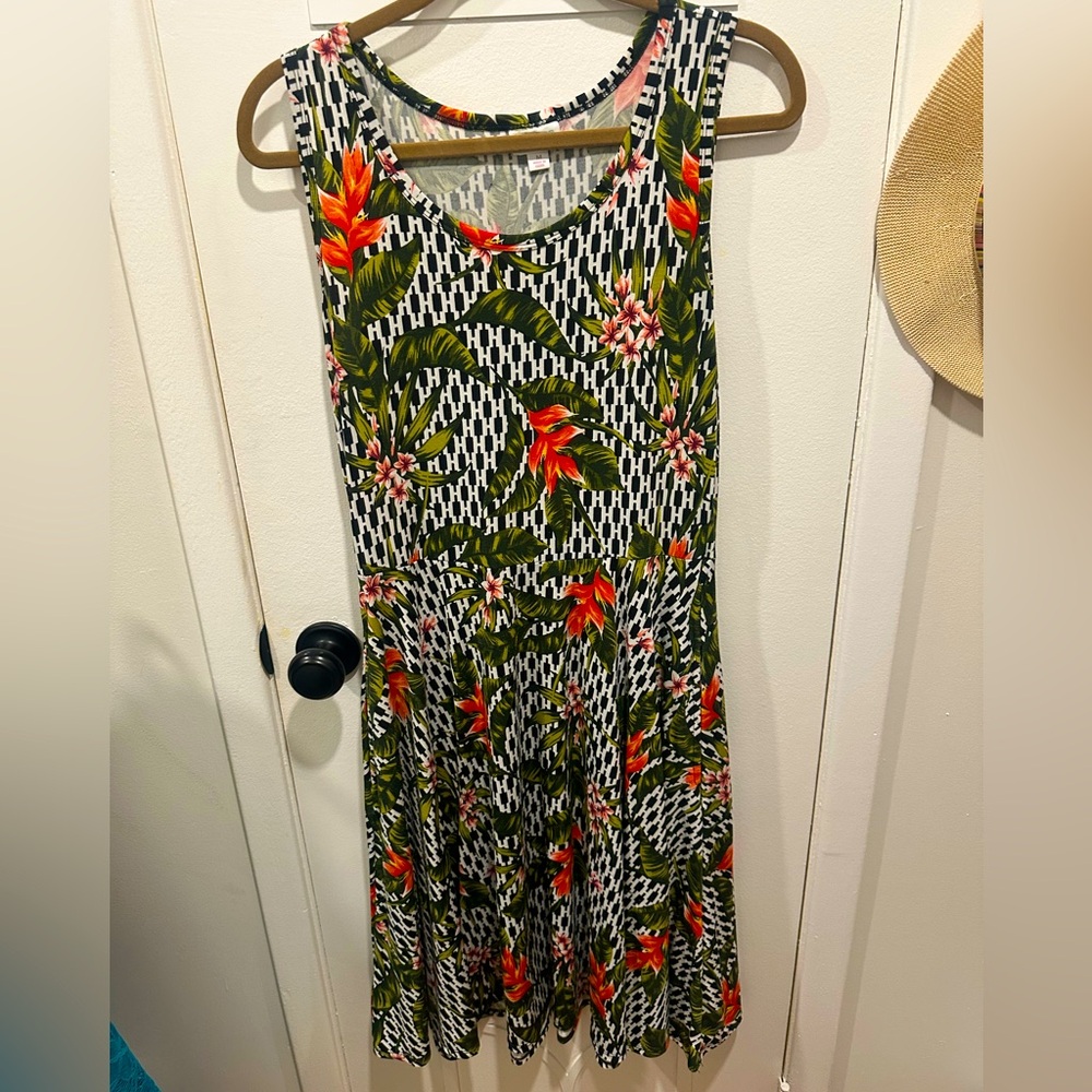 NWOT LuLaRoe A Line Sleeveless Pullover Nicki Dress Size Medium